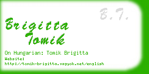 brigitta tomik business card